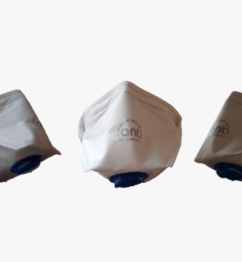 Ffp2 katlanır ventilli toz maskesi